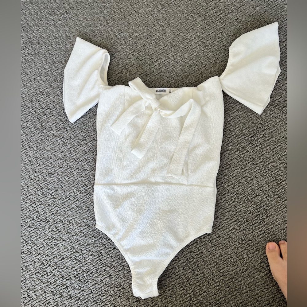 Misguided white bodysuit